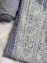 Embroidered Cotton Blend Unstitched Suit With Dupatta